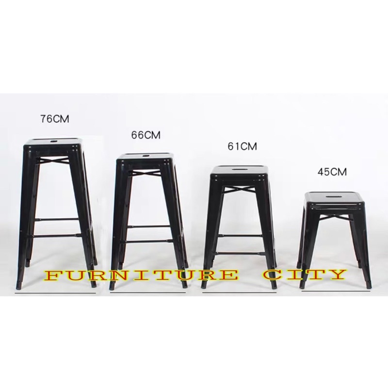 kursi tolix kursi besi kursi tinggi kursi cafe minibar kursi barstool ironchair tinggi 45cm ,66cm ,6