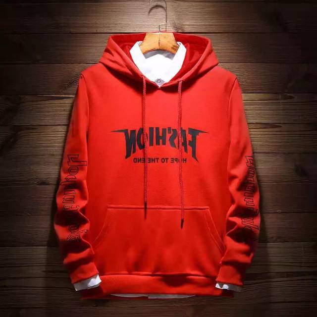 TOTOTAshop.Sweater hoodie FASHION pria,Bahan babyterry premium,motif sablon kilat Halus