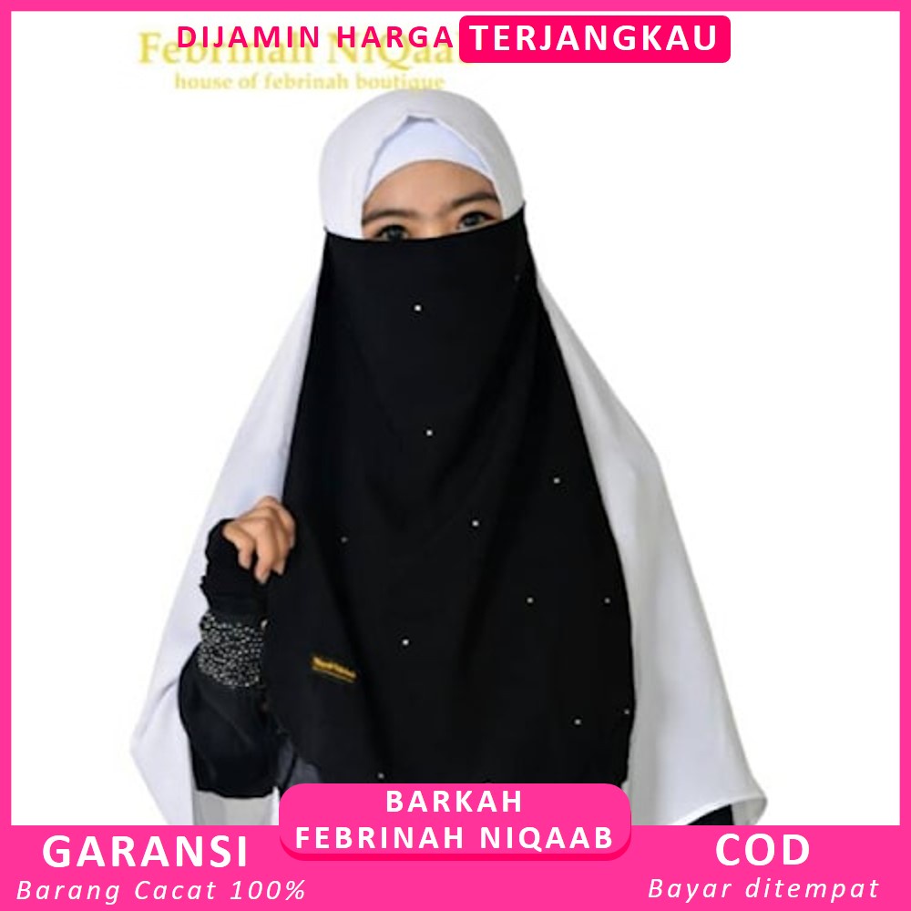 Cadar Niqab Hijab Niqob Jilbab Nikab Nikob Niqop Veil Khimar Muslim Saudia Arab Cadar Tali 2 Layer S