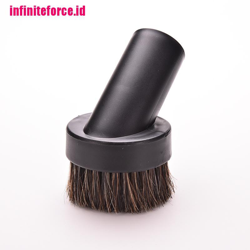 Horse Hair Round Dusting Brush Dust Tool Attachment fr Vacuum Cleaner Round 32mm