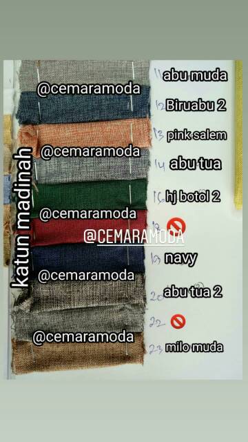 Kain Katun Madinah PER 0.5 METER FODU IMPORT / katun madina / madinah cotton / madina cotton