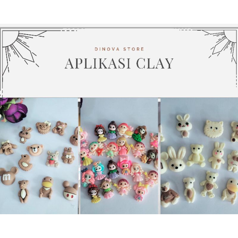 CLAY bahan aksesoris 5 biji/clay bahan strap masker