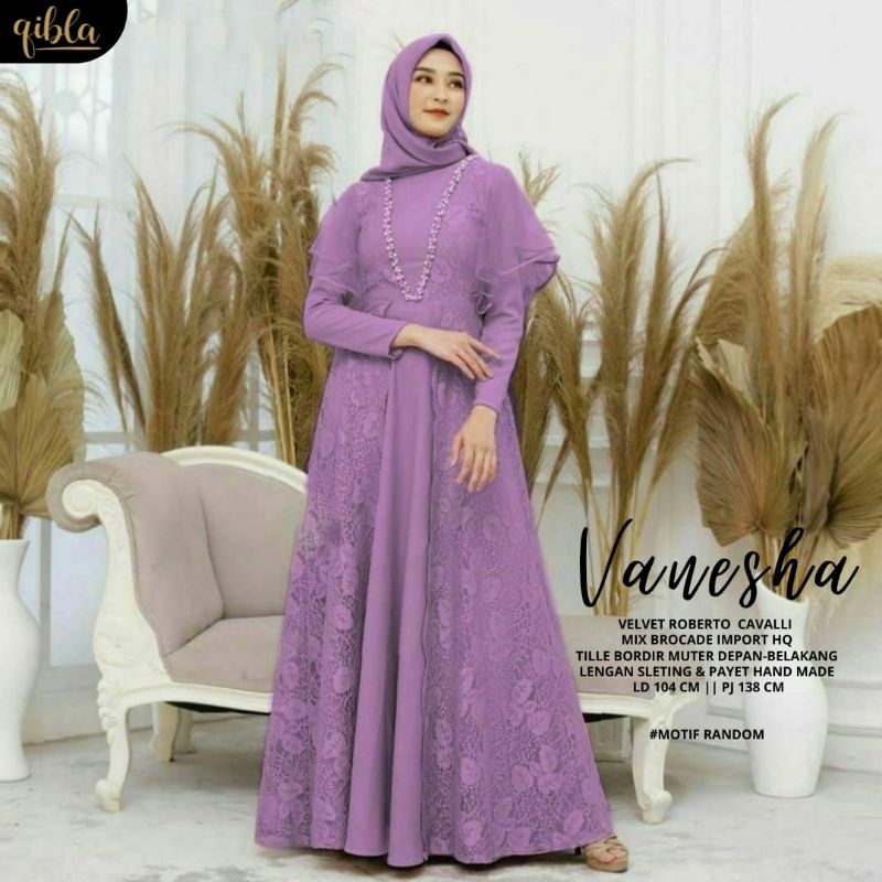 VANESHA DRESS CANTIK BY QIBLA