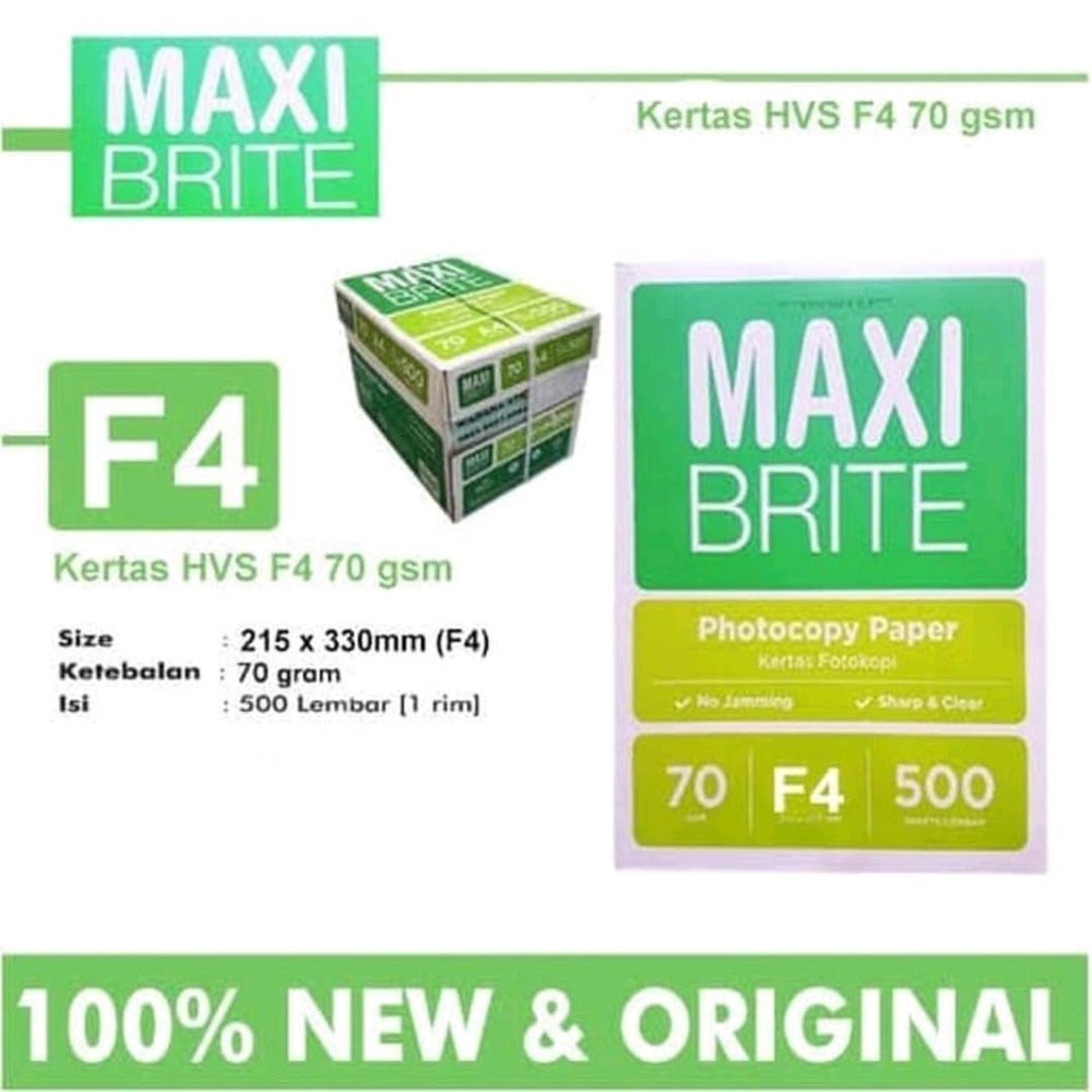 Kertas HVS Maxi Brite F4 70gr