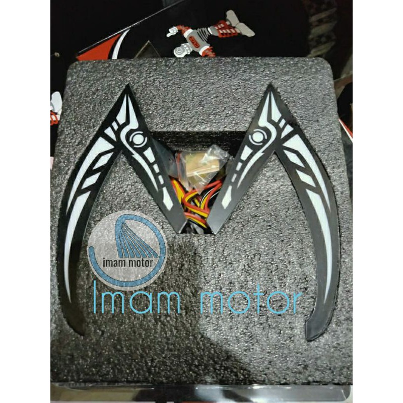 Lampu alis model boomerang nmax old