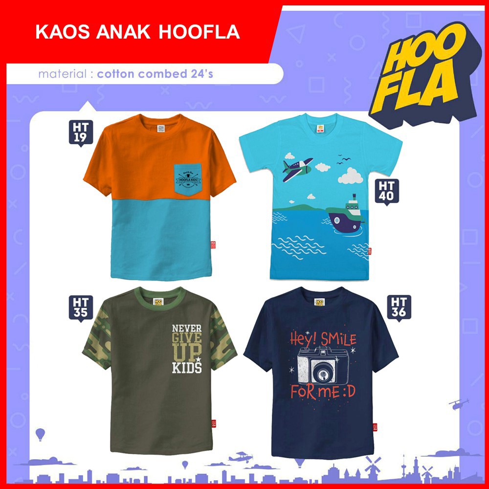  Baju  Shirt Kaos Anak  Atasan Karakter Laki Cowo Cewe 