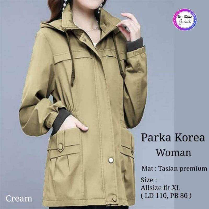 Jaket Parka Korea / Jaket Parka / Parka Korea / Jaket Wanita-5
