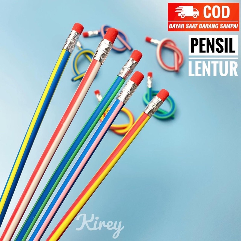 

(COD)PENSIL FLEXIBEL/pensil gulung lentur unik lucu