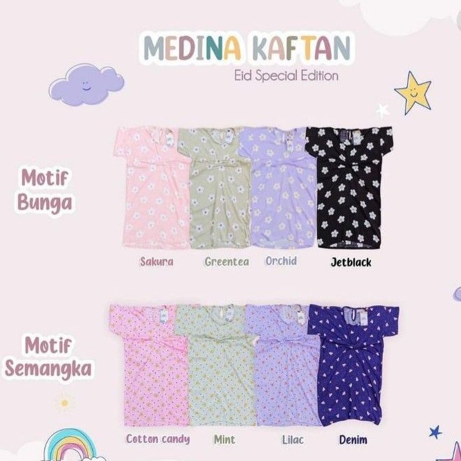 Medina kaftan baju anak perempuan