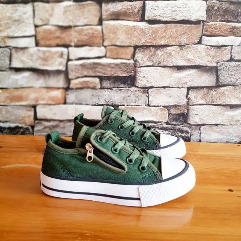 Sepatu Converse Anak zipper ox/resleting variasi tali