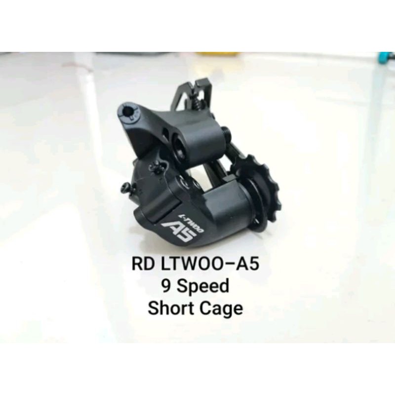 RD LTWOO A5 short cage pendek 9 speed. bisa mtb seli hybrid. compatible shifter shimano altus acera