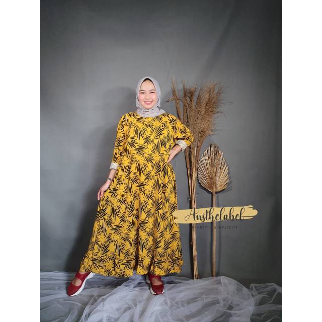 GAMIS CANTIK CASUAL ZIVAYA LONG TUNIK BY ANSTHELABEL