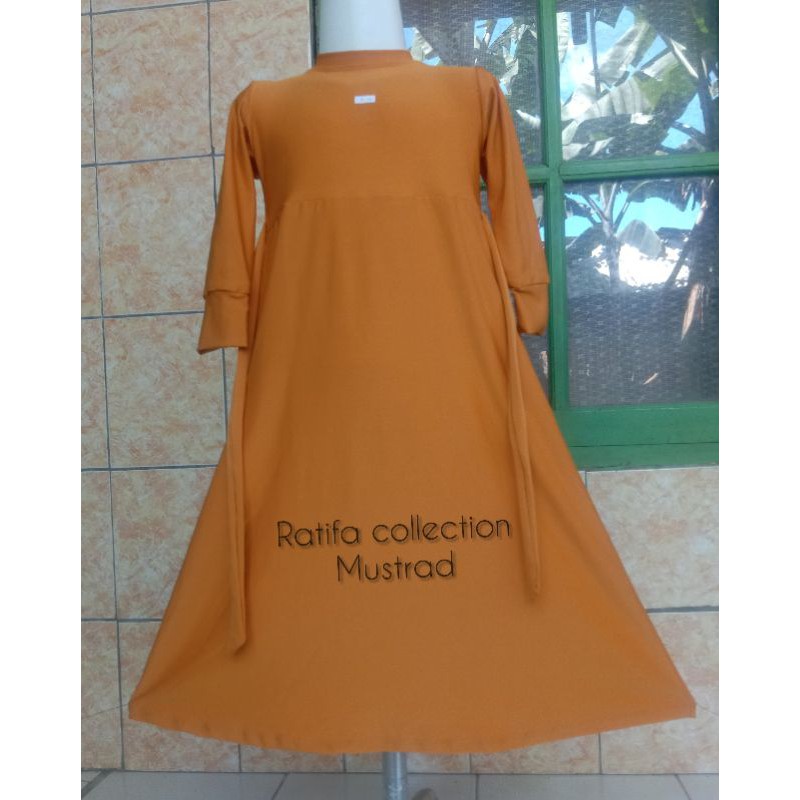 Gamis  Anak Jersey Umur 3Tahun sampai4tahun|By Ratifa collection