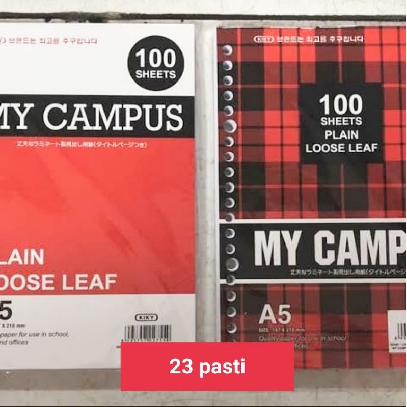 

lose leaf A5 polos 100 lembar