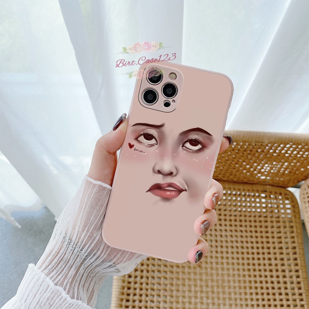 CASE CASING SOFTCASE SILIKON MACARON PELINDUNG KAMERA FACE CUTE OPPO VIVO SAMSUNG XIAOMI REALME IPHONE ALL TYPE BC6139