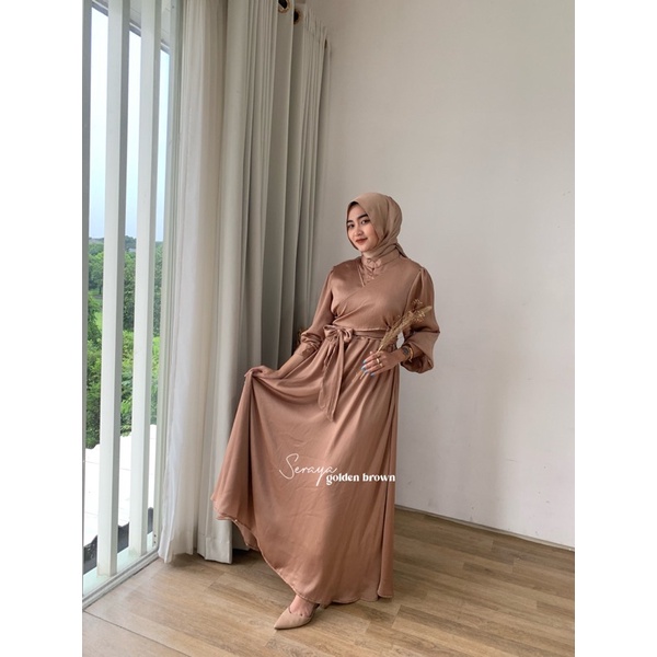 SERAYA DRESS KOLEKSI EID MUBARAK | DRESS LEBARAN | DRESS KONDANGAN | DRESS PREWEDING | SILK DRESS BEST SELLER