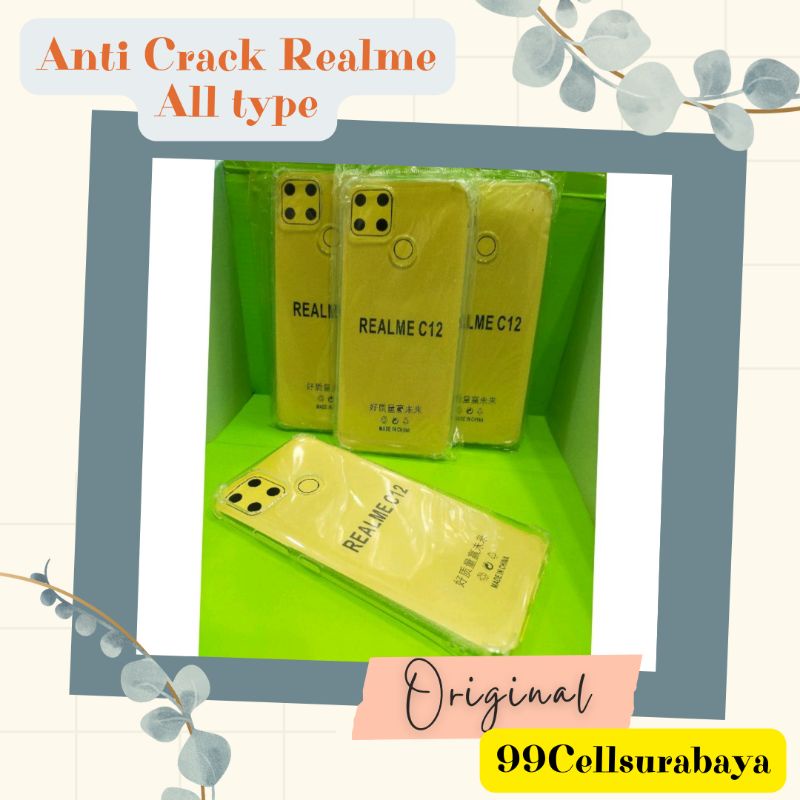 Silicon bening Transparan Case Anti crack realme all type