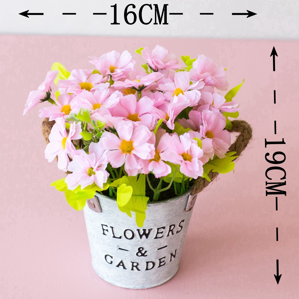 Bunga Hias Pohon Buatan Dekorasi Rumah Bunga Plastik Buatan Gaya Vintage - Chrysan-2