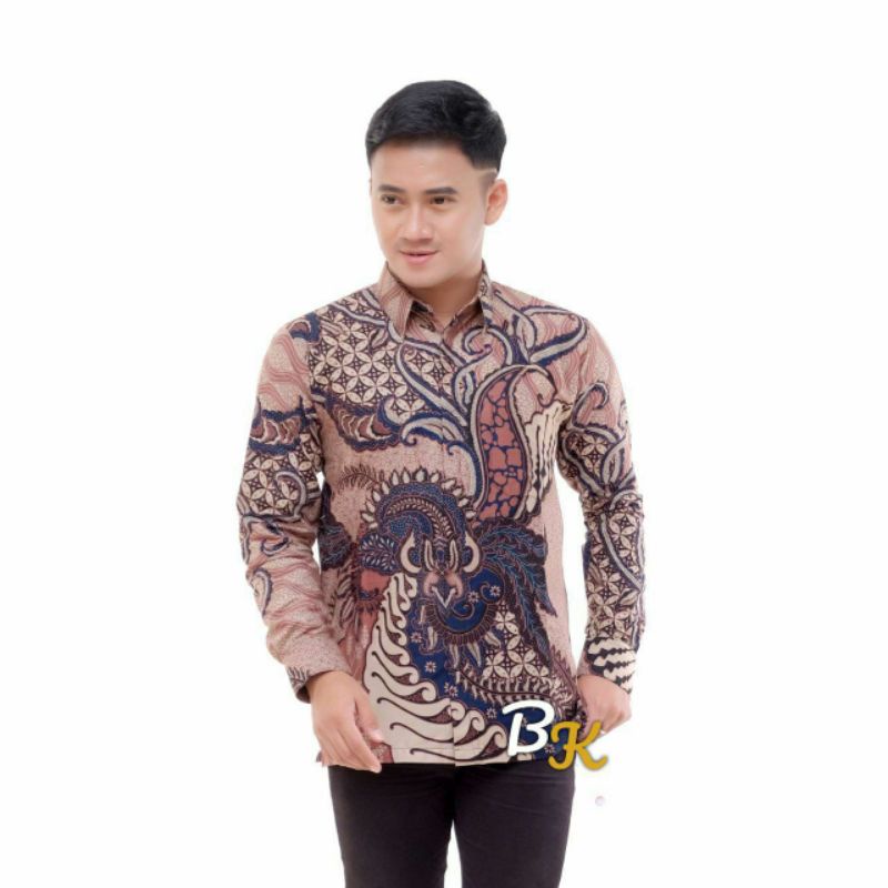 Batik Pria Katun Premium Halus Pria Kemeja Panjang Terbaru motif terkini