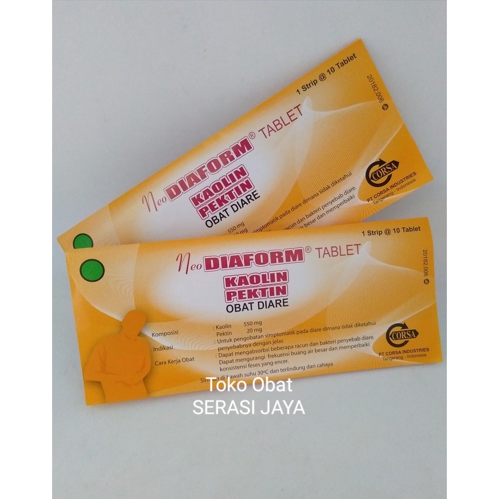 Jual Neo Diaform Tablet Obat Diare Kesehatan Pencernaan Shopee Indonesia