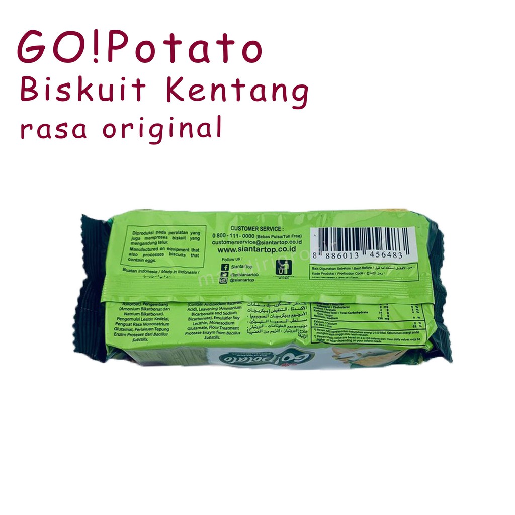 Biskuit Kentang *GO!Potato * Rasa Original * 60g