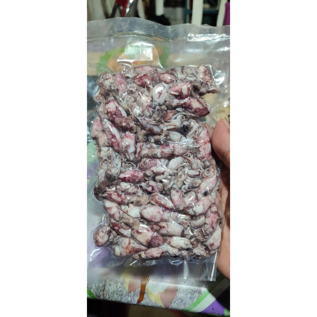 

Baby Cumi Cumi Asin Size Kecil Kemasan Vakum 400gr