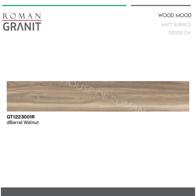 GRANIT ROMANGRANIT dBarrel Walnut 120x20 GT1223001R (ROMAN GRANIT)