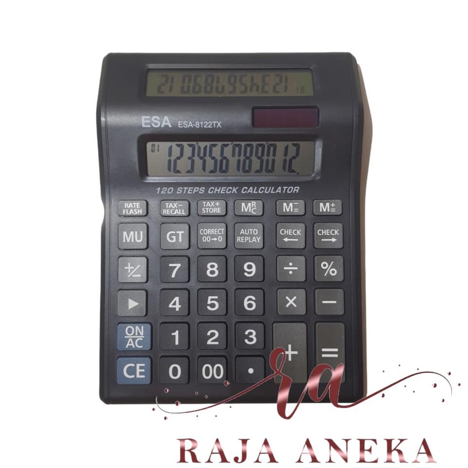 

{T-EWR} {☛} Kalkulator Layar Lcd Led menyala Calculator Besar Esa 8810 12 digit cek ulang 2 layar bolak balik