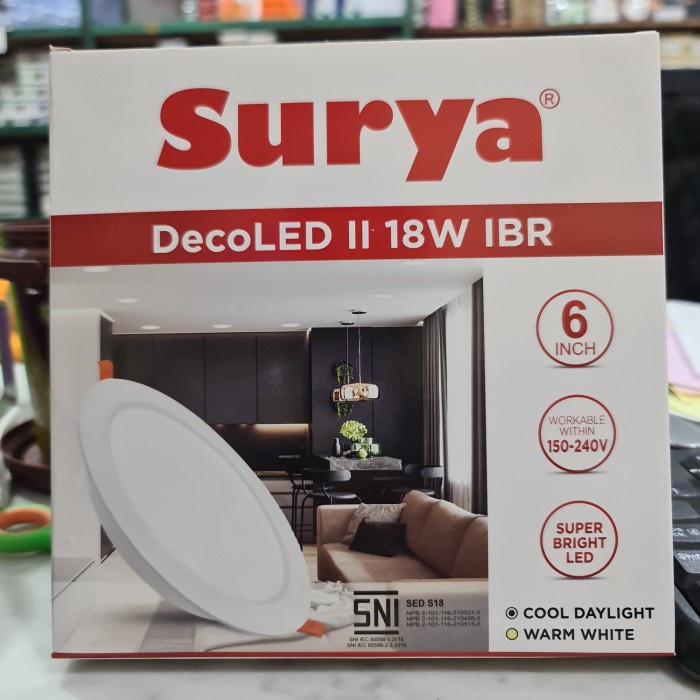 Led Panel Surya IBR 18W / Downlight LED surya ibr 18watt