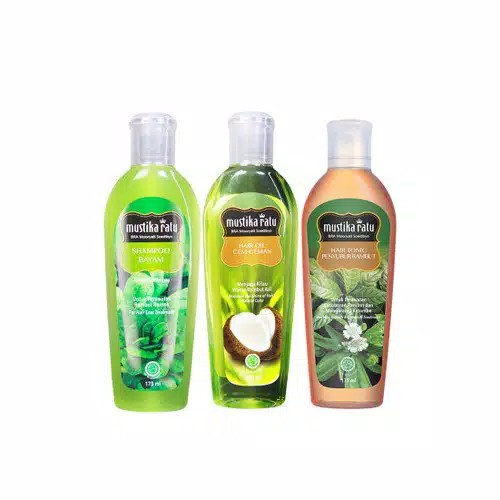 MUSTIKA RATU Shampoo Merang | Daun Landep | Daun Bayam | Daun Waru 175ml