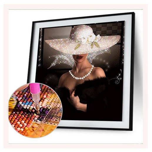 DIY Diamond Painting - 5D Beautiful Lady Stitch Kit