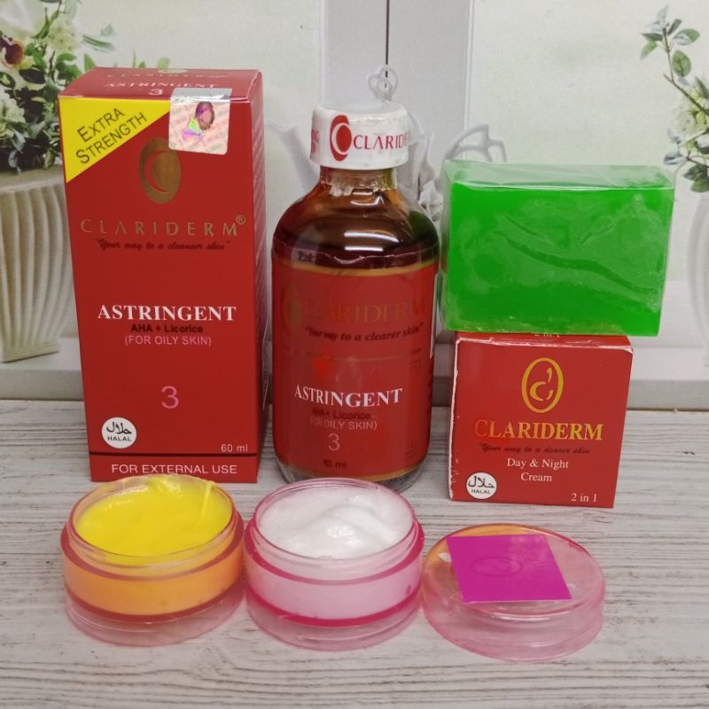 Cream Claridem Susun(Paket Sabun Ijo-Toner Ori-Cream Susun)