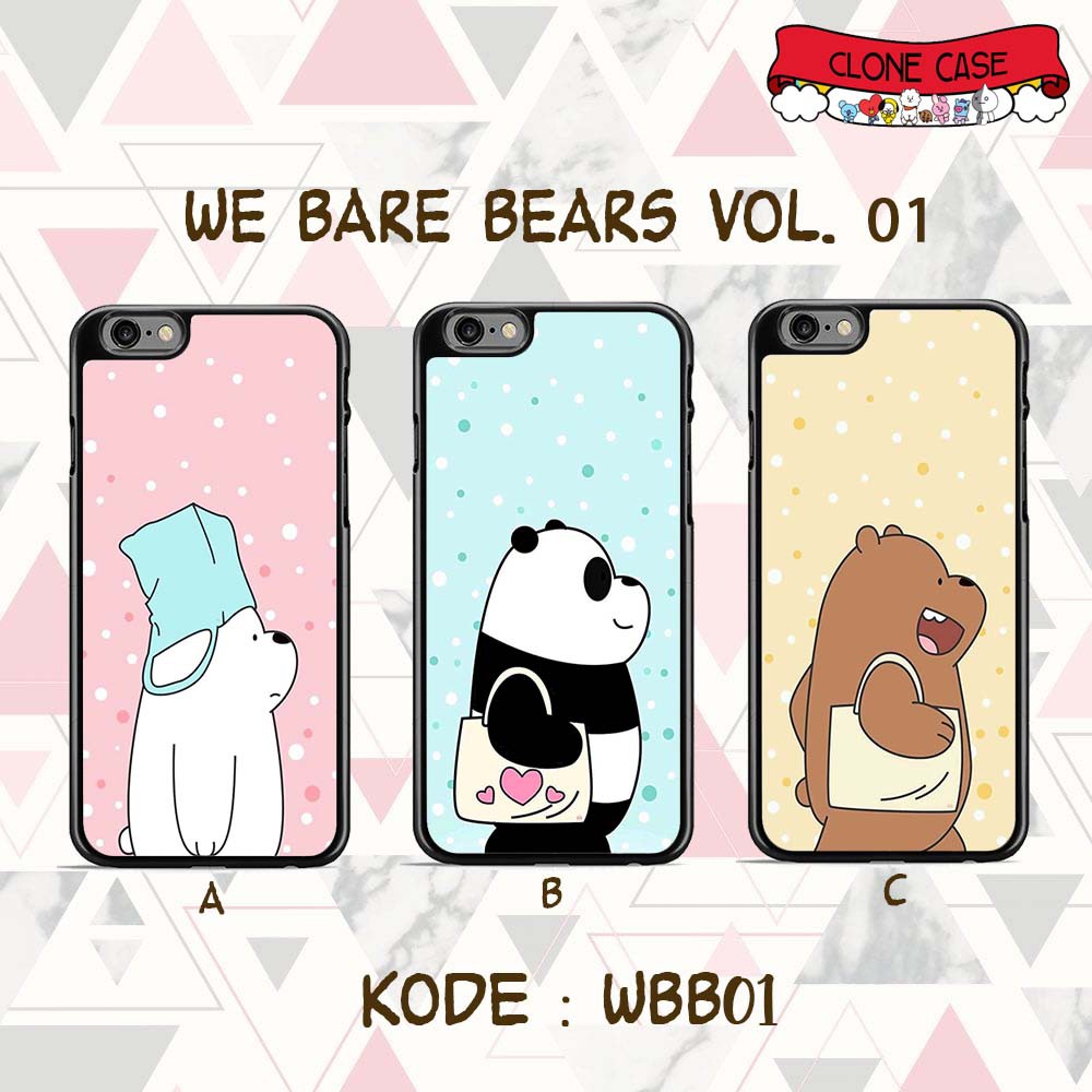 Case Oppo F5 F7 F9 F11 Pro Youth - Hardcase We Bare Bears