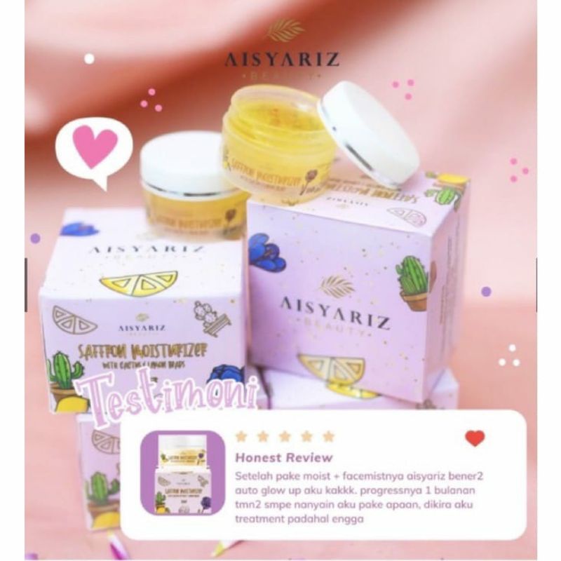 AISYARIZ SAFFRON MOISTURIZER WITH CACTUS DAN LEMON/MOISTURIZER WAJAH/SAFFRON MOISTURIZER AISYARIZ/SKINHELP/MASKER WAJAH