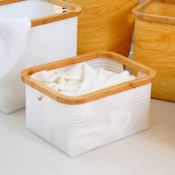 ACE Ataru FOLDABLE STORAGE WOOD Kotak Penyimpanan 28.8X21.8X15 Cm
