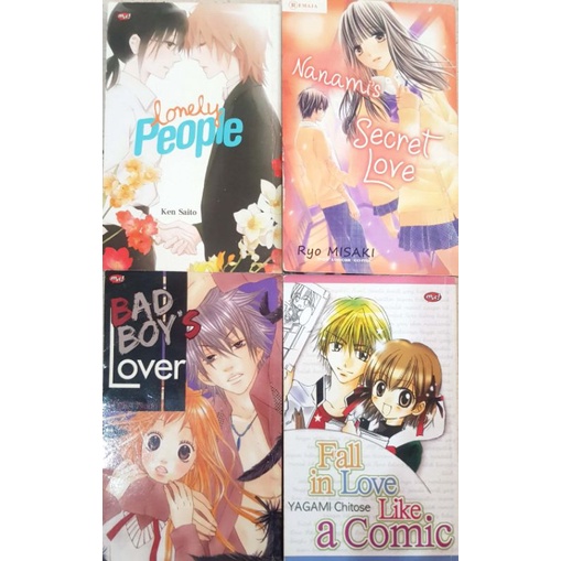 lonely people / nanami's secret love / bad boy's lover / fall in love like a comic / komik bekas / k