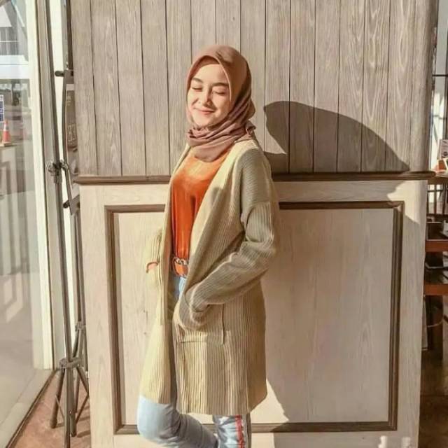 VEGA CARDI / CARDIGAN RAJUT / CARDIGAN KANTONG SAKU