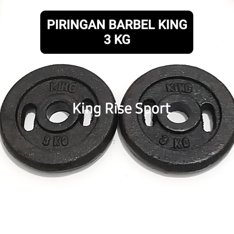 Piringan / Plate Barbel Besi King 3 Kg