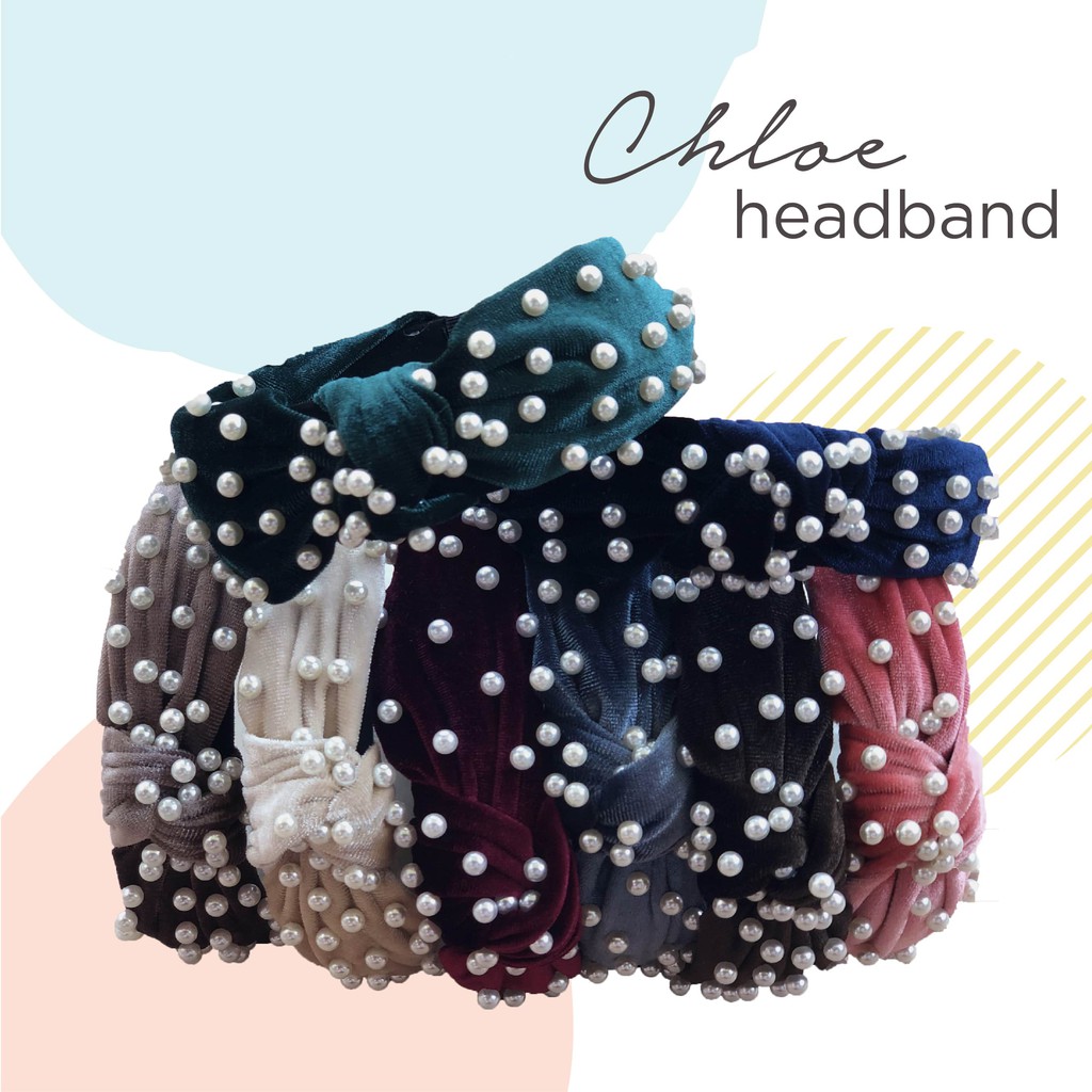 Bando Korea Bando Korea Mutiara Fashion Headband Rambut Wanita Dewasa