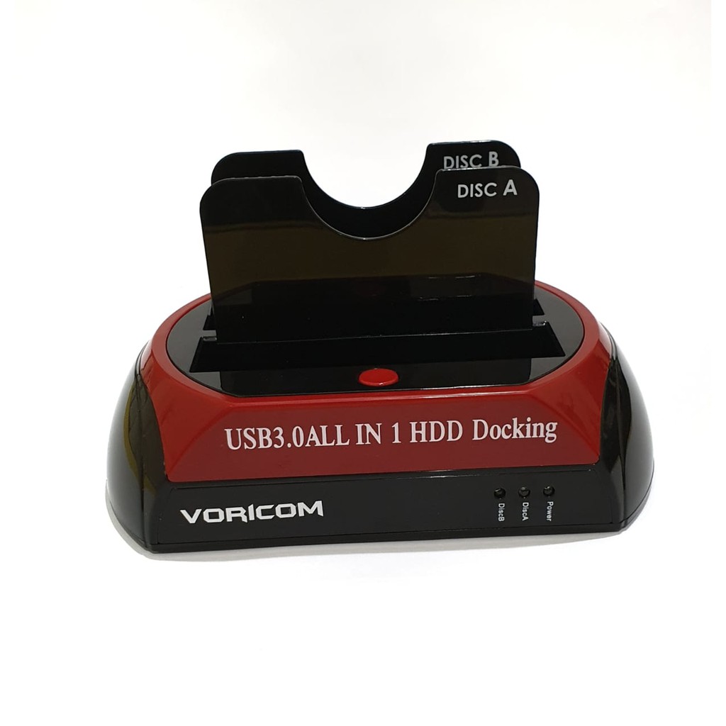 Docking Harddisk SATA 2 Bay USB 3.0 HDD Docking High Speed VORICOM