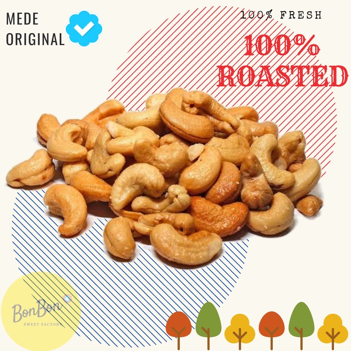 

Siap Krim Kacang Mede Panggang Original Asin Bawang / Mete Oven Roasted 500 Gram