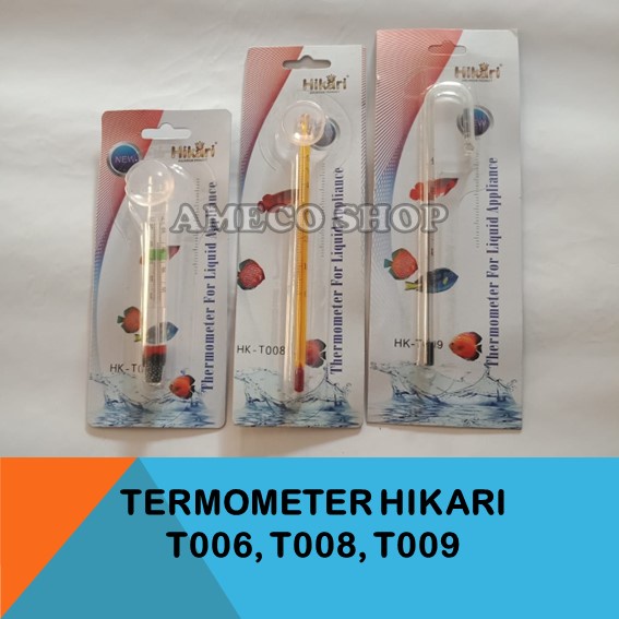 HIKARI Termometer Aquarium Pengukur Suhu Air Aquarium HK T008