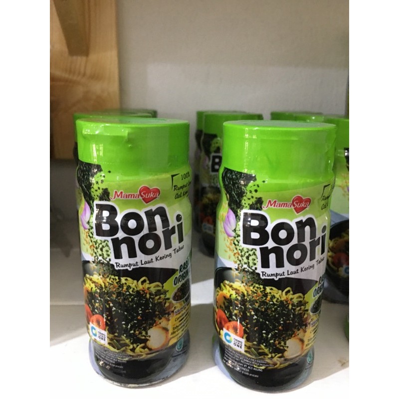 

Mamasuka Bon nori botol rumput laut kering tabur rasa original 30gr