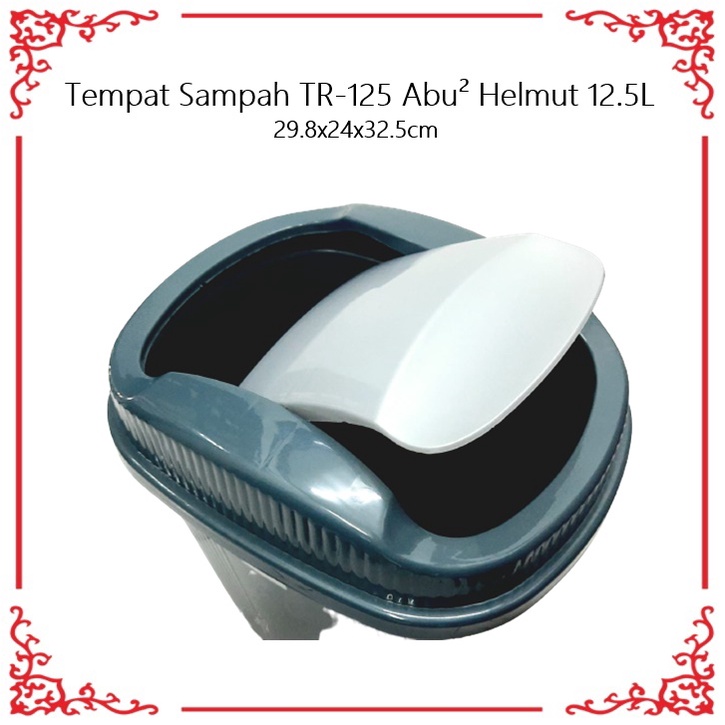 Tempat Sampah TR-125 Abu² Helmut 12.5L