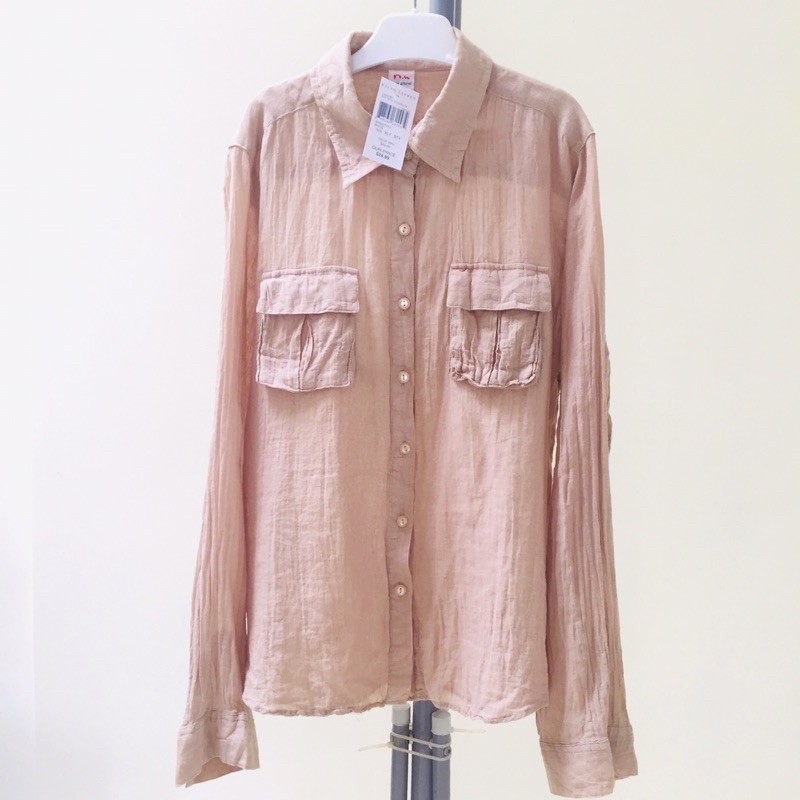 KEMEJA POLOS CREAM/ KEMEJA WANITA IMPORT/ KEMEJA FORMAL/ BAJU WANITA/ BAJU MURAH IMPORT