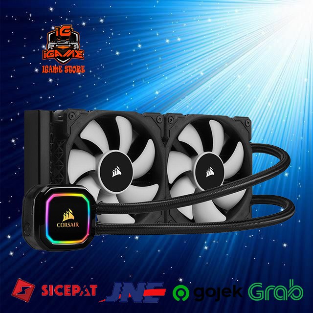 Corsair iCUE H100i RGB PRO XT CW-9060043-WW Liquid CPU Cooler MANTULLL GAN