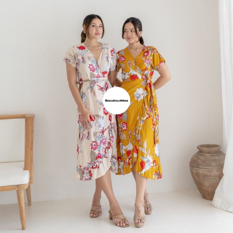 DRESS PANTAI KIMONO BALI MURAH HIJAB