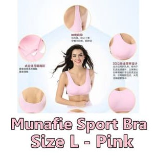 ❄️MATCHA❄️ Munafie Bra / Munafie Sport Bra (biru, hitam, krem, merah, pink)