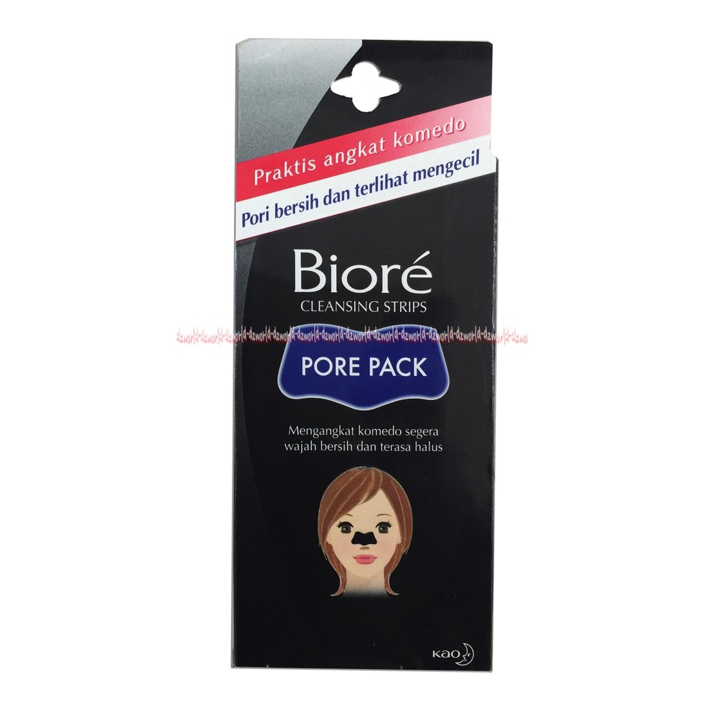 Biore pore pack angkat komedo Biore Komedo Biore Pori Warna Hitam