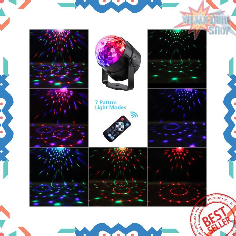 Proyektor LED Lampu Disco + Remote Control EU Plug - CY-LV-RG PRT11